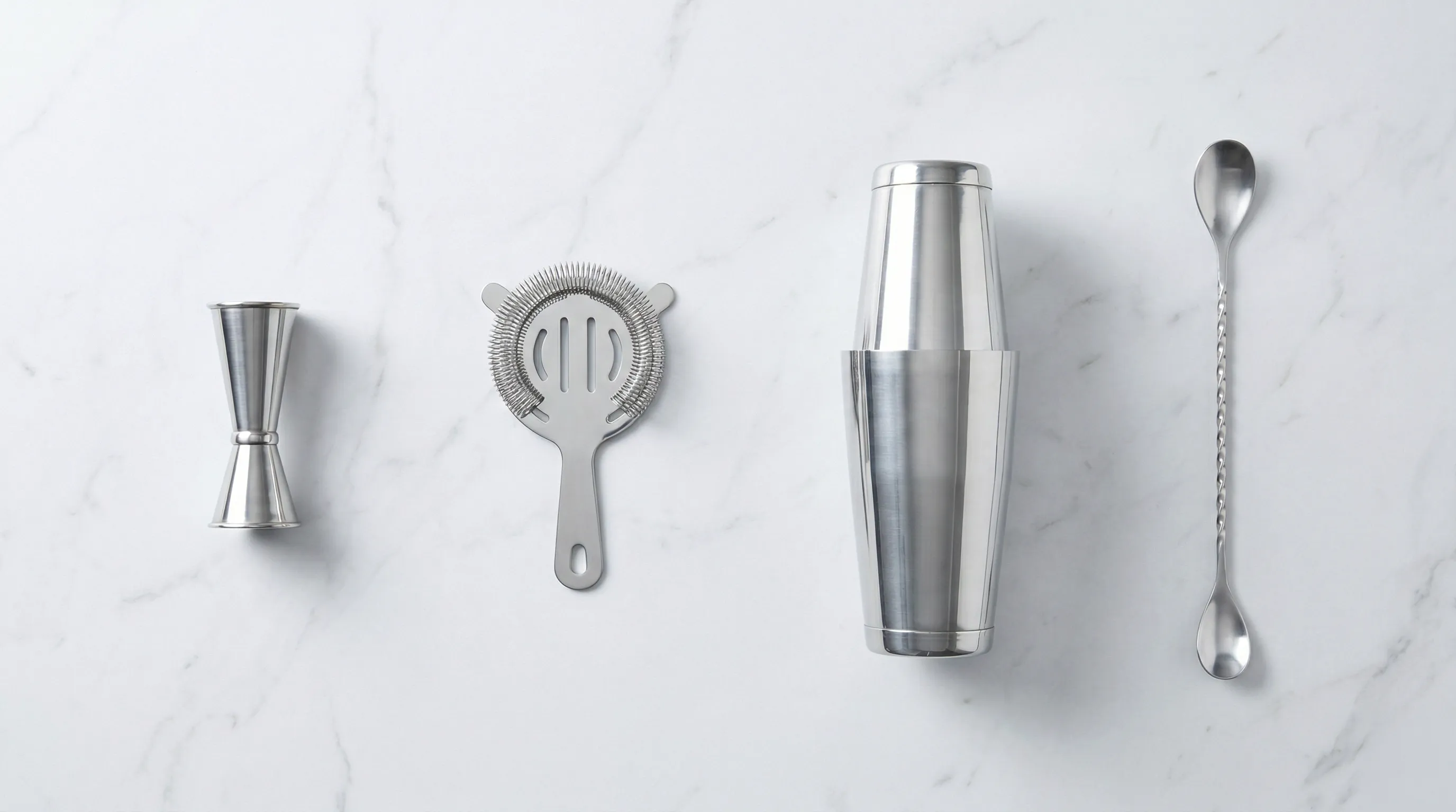 Two bar setups side by side - one cluttered with too many tools, one clean with just the essentials